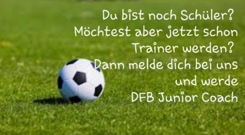 DFB-Junior-Coaches gesucht