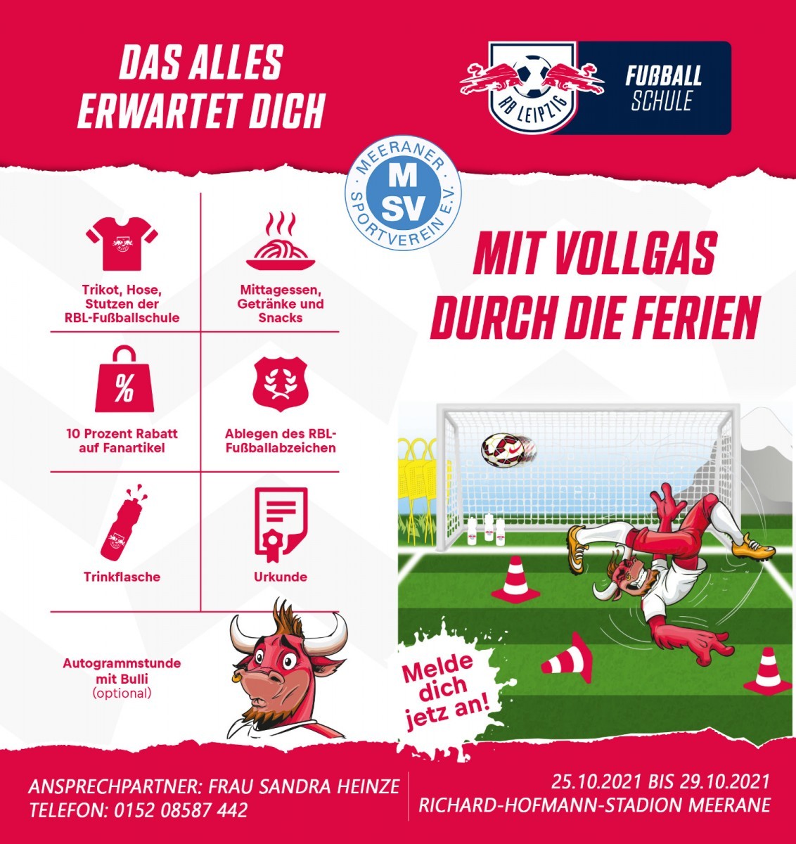 RB Leipzig-Fußballschule in Meerane - Anmeldung jetzt möglich
